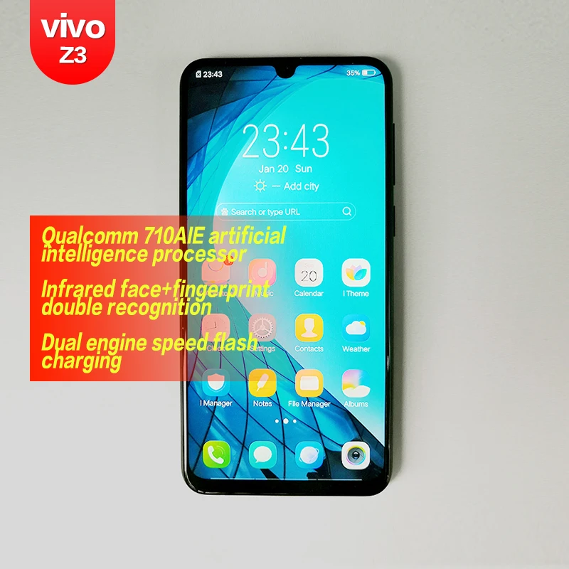 

VIVO Z3 original Snapdragon 670/710AIE 16MP Front camera LTE Android 8.1 4G/6G+64G/128G 6.3" Screen SmartPhone Octa Core 3315mAh