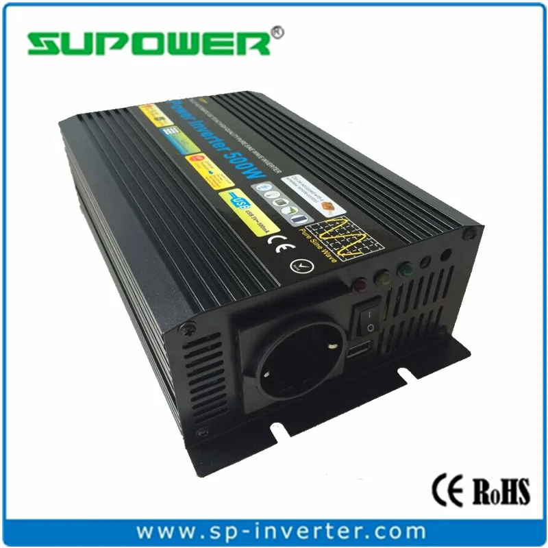 CE RoHS 500W 12V 24V 48V DC To 110V 220V 50/60Hz Off Grid Pure Sine