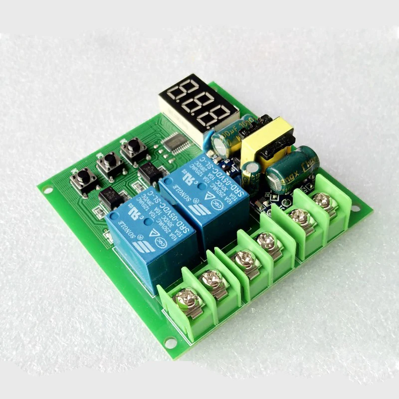 

220V Dual Relay Control Board / Delay Switch Module / Delay Relay / Two Outputs Programming