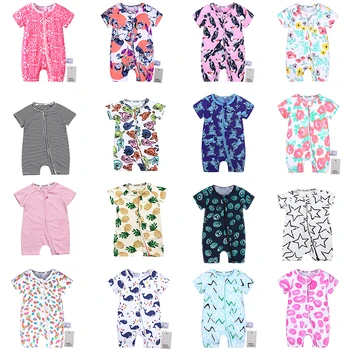 Unisex Newborn Baby Rompers Cotton Baby Boy Clothes Infant Jumpsuits Summer Bebe Clothes Short Sleeve Baby Girls Rompers Summer