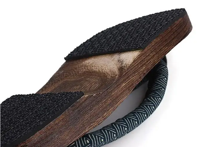 WHOHOLL Geta Anime Anime Cosplay Costumes Japanese Geta Sandals Summer Sandals Men Flat Wooden Shoes Clogs Slippers Flip-flops