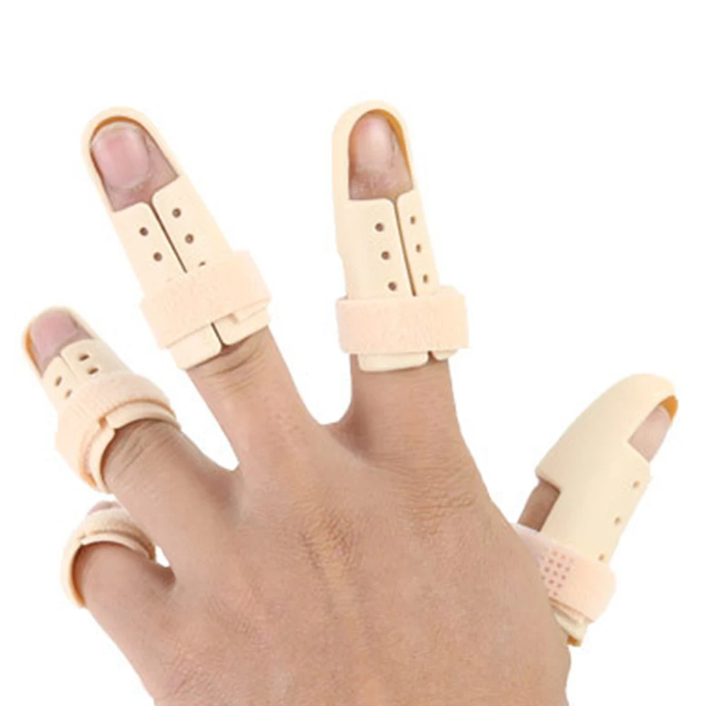 6 Pcs Finger Splint Brace Mallet Finger Protector Support for Finger Joint Pain Finger Fracture Protection Brace Corrector set