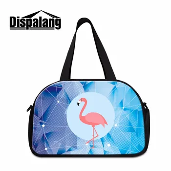 

Dispalang Medium Capacity Unisex Travel Shoulder Bag 3D Printing Flamingo Duffle Bags Fashion Weekend Overnight Bags For Student