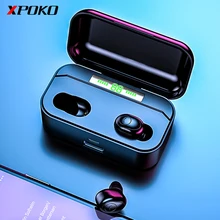 Беспроводные Bluetooth наушники 5,0 с 3500 мАч зарядный чехол IPX7 водонепроницаемые Bluetooth наушники гарнитура Поддержка беспроводной зарядки