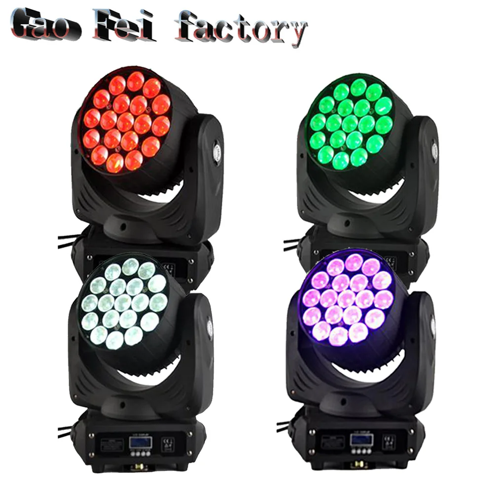 

4pcs/lot LED moving head light 19*12w LED Wash moving head light with zoom function
