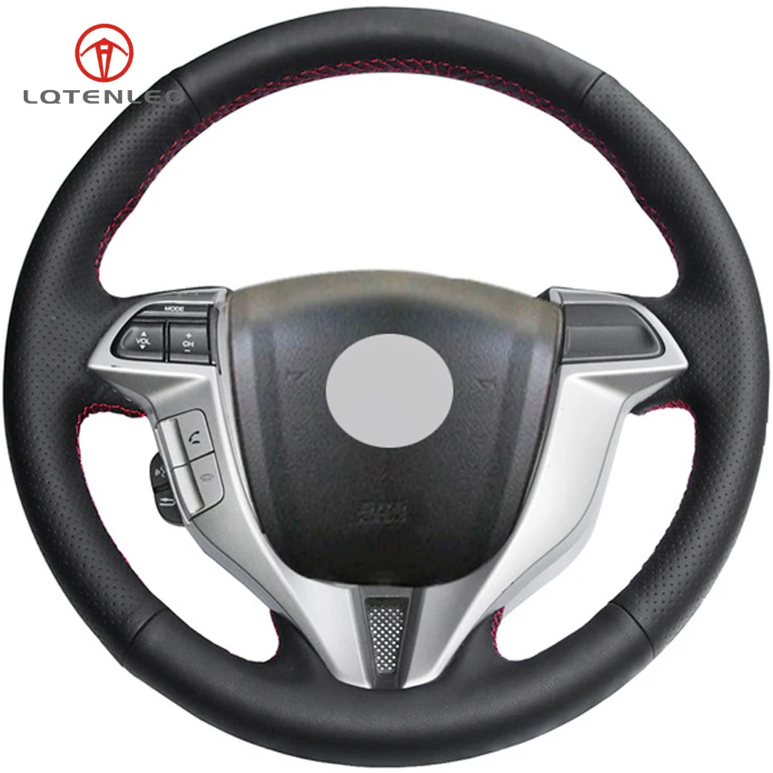 Buy LQTENLEO Black Artificial Leather Car Steering
