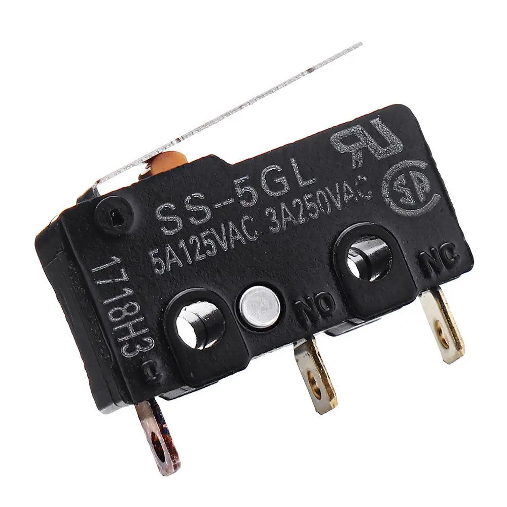 

5pcs Original SS-5GL Micro Limit Switch For 3D Printer Accessories ENDSTOP RAMPS 1.4 Omron Integrated Circuits Parts Accessories