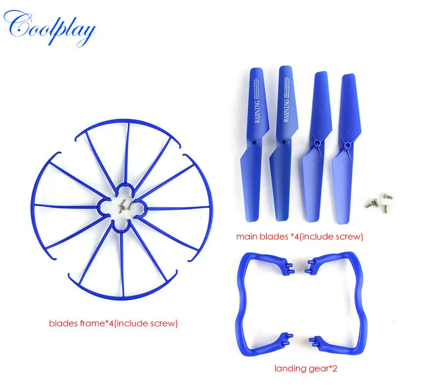 

Syma X5 X5C Spare Parts Main Blade &Blade Protecting Frame & Landing Skid for SYMA X5C X5C-1 X5 RC Quadcopter-4color )