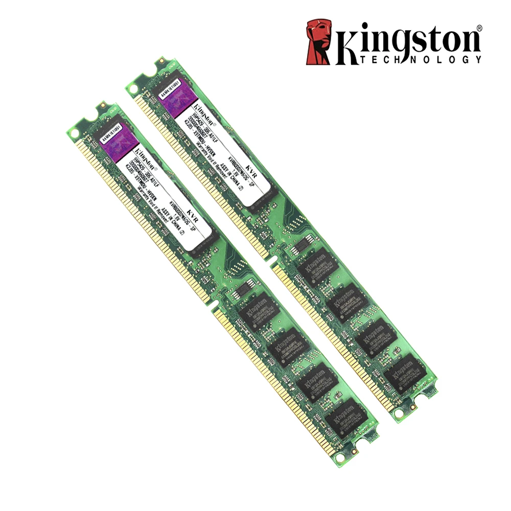 Оригинальный kingston 2 ГБ Оперативная память DDR2 4 ГБ = 2 шт. * 2 г PC2-6400S DDR2 800 мГц KVR800D2N6/2G-SP Desktop