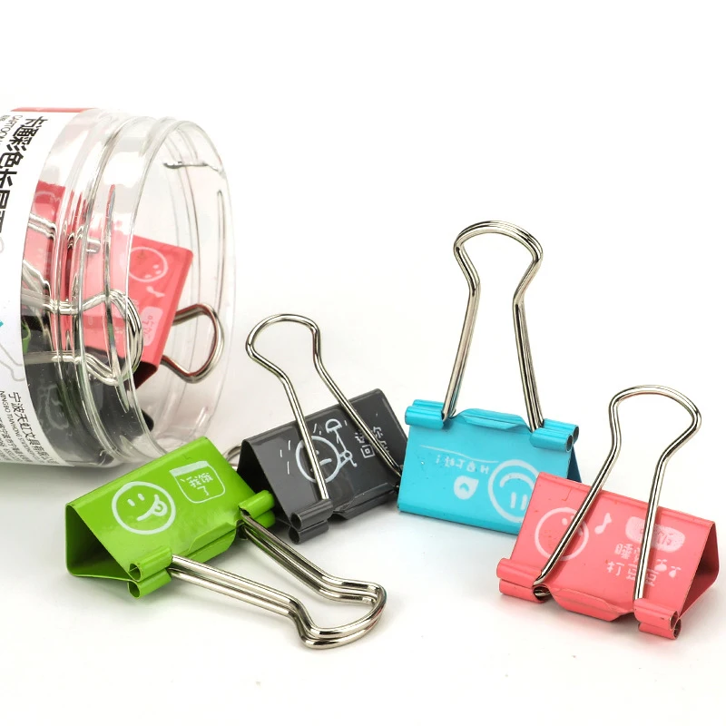 Cute Kawaii Metal Clamp Paper Clips School Binder Clip Photo Holder