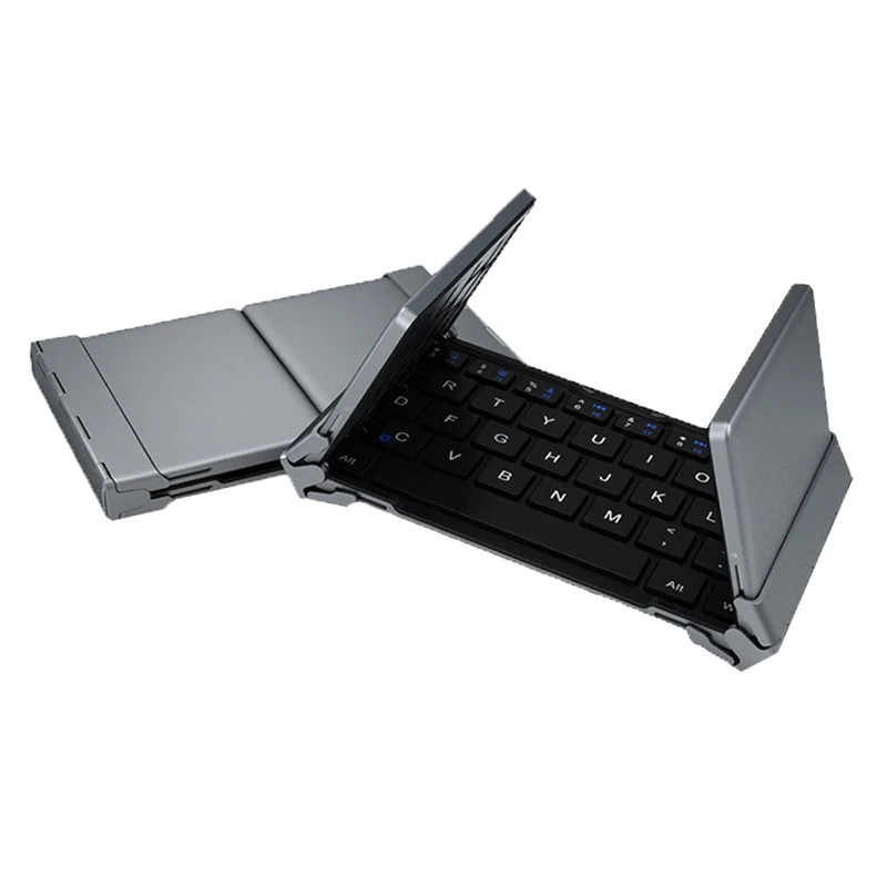 Wireless Foldable Keyboard With Touchpad For Phones Tablet Three Folding Bluetooth Wireless Keyboard For iPad For iPhone Laptop