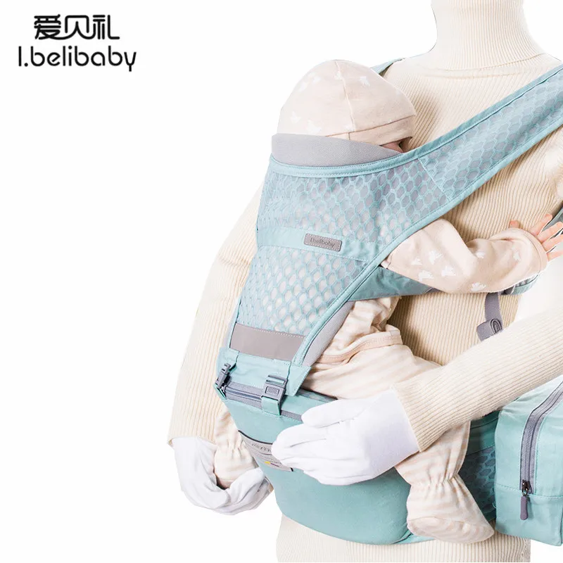 

Ibelibaby Baby Carriers Summer Breathable 3 in 1 Baby Carrier Sling Toddler Wrap Sling 360 Anti-slip Infant Carrying