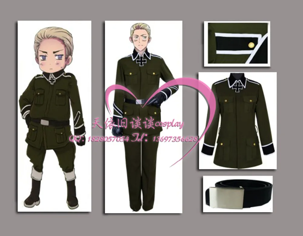 APH Axis Powers Hetalia немецкий костюм для косплея людей на заказ любой размер 11 |