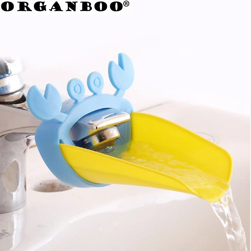 ORGANBOO 1PCS Bathroom Cute Crab Shape Faucet Extender Children Kids Washing Hands Kitchen Faucet Sink for Baby Washing Helper ORGANBOO 1PCS Bathroom Cute Crab Shape Faucet Extender Children Kids Washing Hands Kitchen Faucet Sink for Baby Washing Helper
