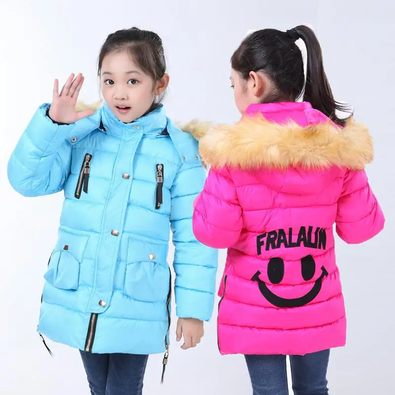 

Winter Coats For Girls Baby Clothes Children's Thick Warm Long Down Jacket Outerwear Kid Outdoor Sport Hooded Coat H5546