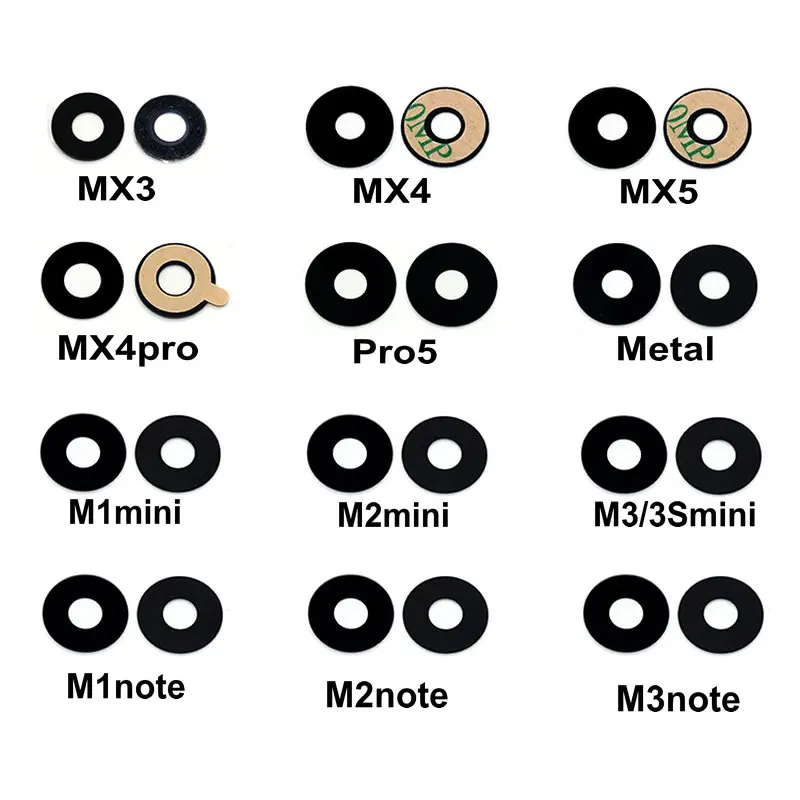 Новый стеклянный объектив камеры задний с клеем для Meizu MX3 MX4 MX4pro MX5 Pro5 Pro6 M1 M2 M3 3s M5