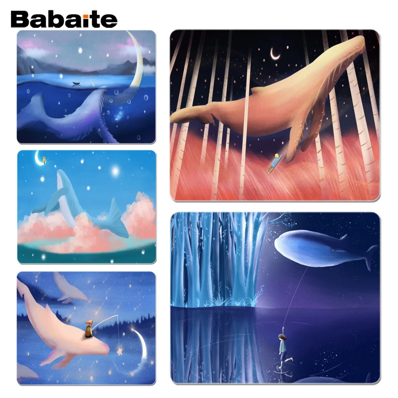 Babaite персонализированные крутые модные игровые коврики dream whale размер для 180x220x2 мм