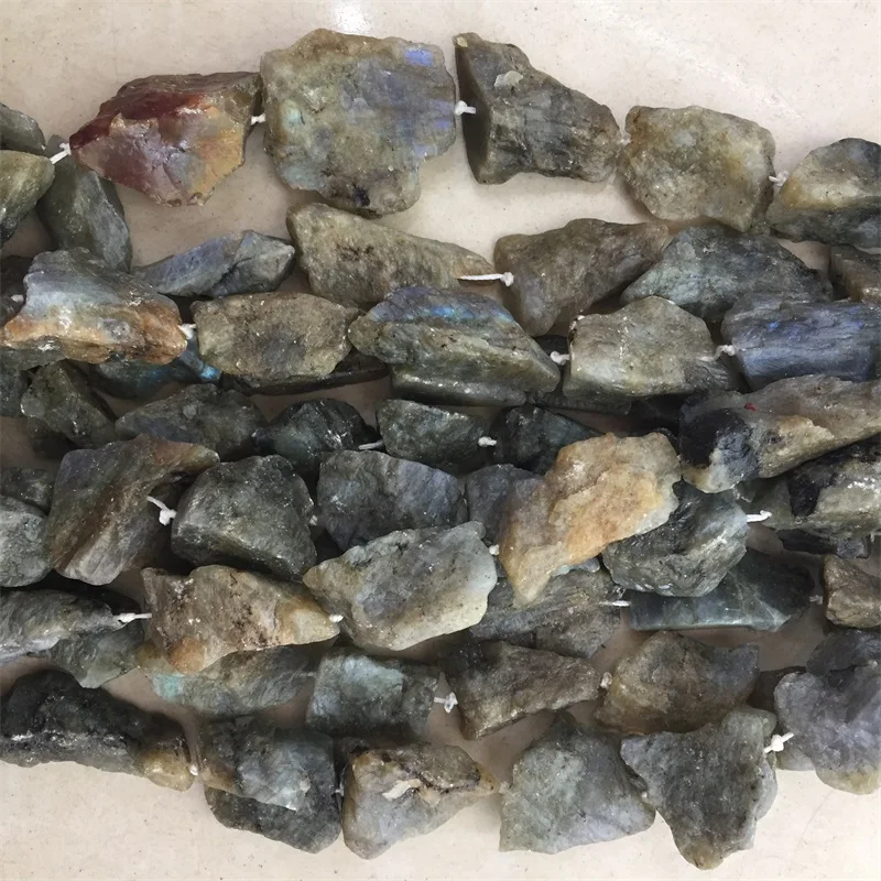 

Undyed Moon Stone Natural Genuine Raw Mineral Gray Blue Labradorite Hand Cut Nugget Free Form Loose Rough Matte Faceted Beads