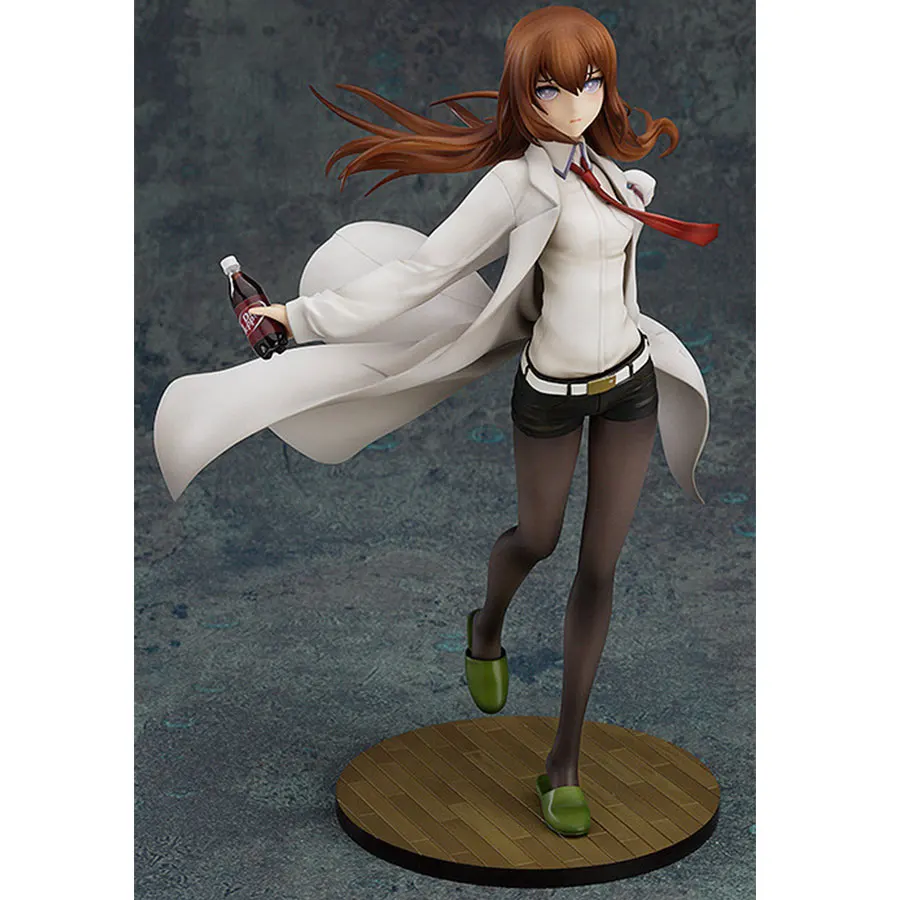 Японское аниме Steins Gate 21 см Makise Kurisu ПВХ фигурка лабораторного члена 004 1/8 Масштаб Окрашенные модели коллекция игрушек