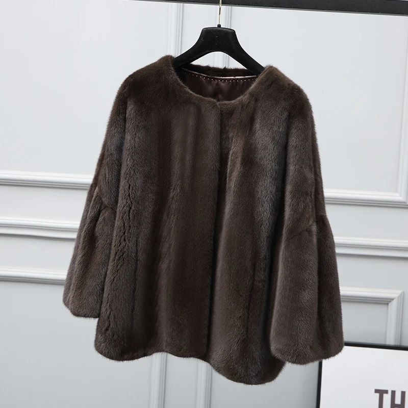 

Real Mink Fur Coat Plus Size Jacket Autumn Winter Coat Women Clothes 2018 Vintage Korean Coats and Jackets Women Abrigos MY1065