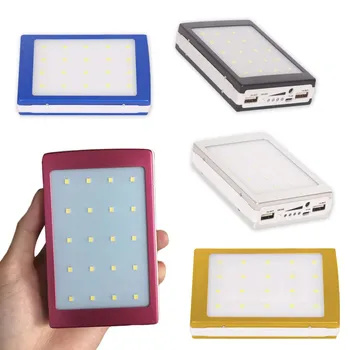 

New 30000mAh Solar Battery Portable Charger Dual Output USB External Battery Long Lasting High Capacity for Mobile Phone Solar