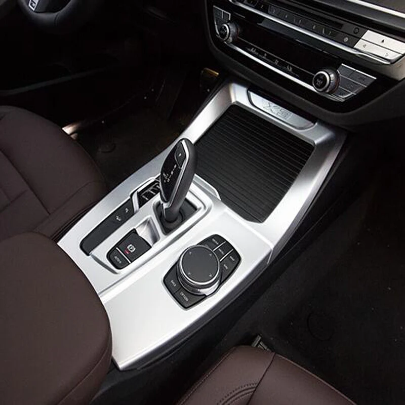 

ABS Plastic Chrome Styling For BMW X3 G01 X4 G02 2018 2019 accessories Car gear shift knob frame panel Decoration Cover Trim