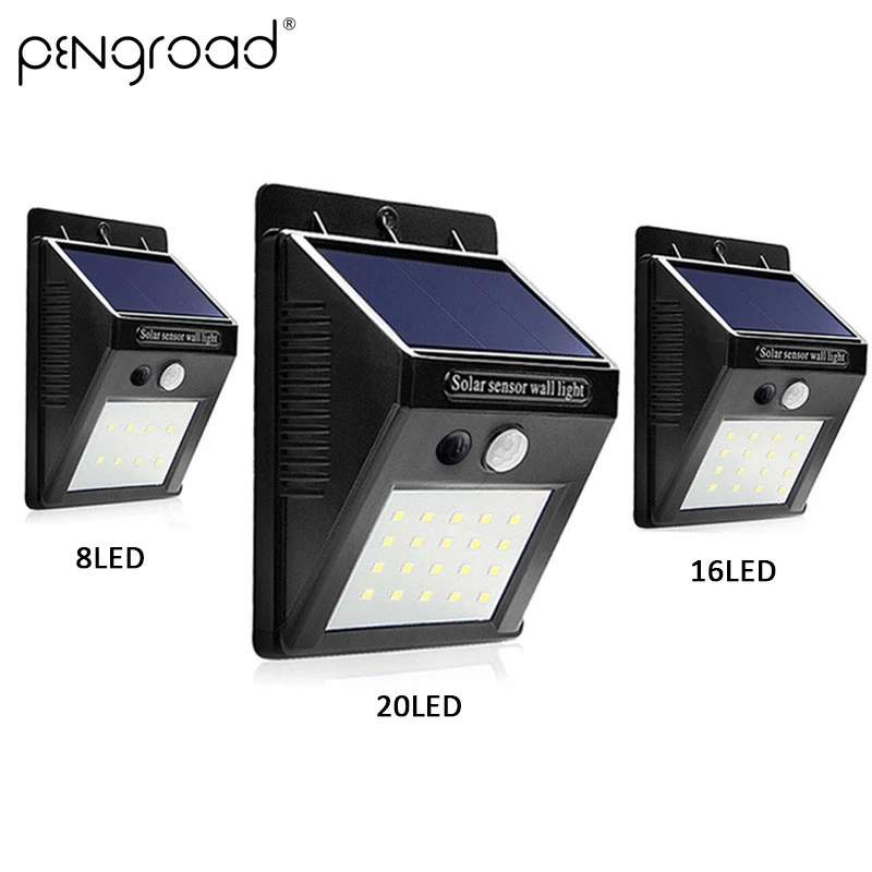 

Outdoor Garden Decoration LED Solar Lamp 30 leds Solar Rechargeable Motion Sensor Light Street Yard Waterproof Wall Light PD003