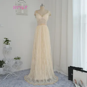 

Beach 2019 Wedding Dresses Sheath V-neck Lace Crystals Backless China Wedding Gown Bridal Dress Bridal Gown Vestido De Noiva