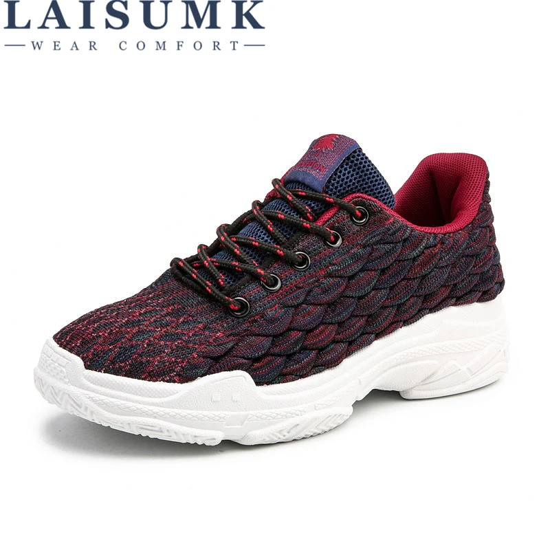 

LAISUMK Hot Sale Women Shoes Summer Autumn Style Light Sneakers Breathable Mesh Women's Taste Sneakers Fashion Shoes