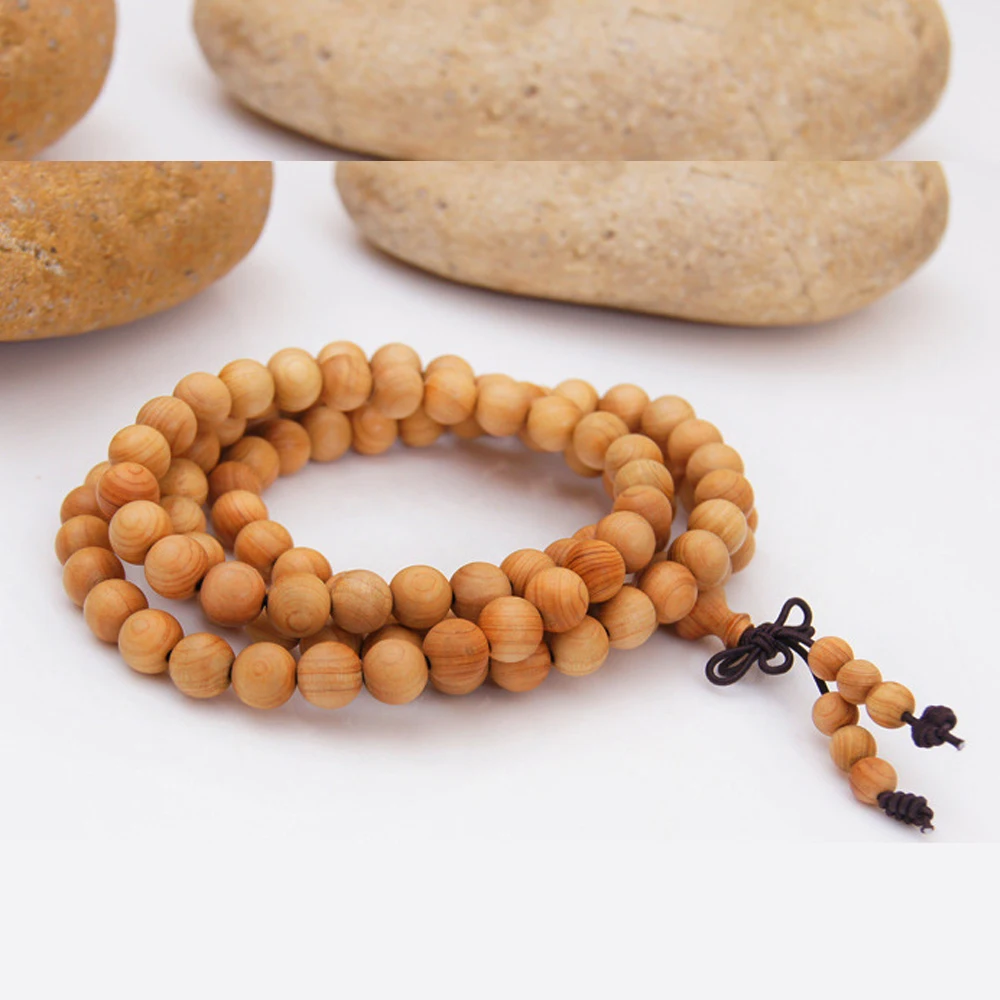 

108 *0.8cm 108*6mm 12*20mm Wenge Prayer Beads Tibetan Buddhist Mala Buddha Bracelet Rosary Wooden Bangle Jewelry