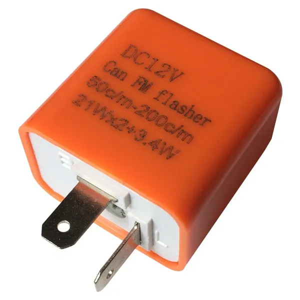 2 Pin Speed Adjustable LED Indicator Flasher Relay Resistor Fix Flash