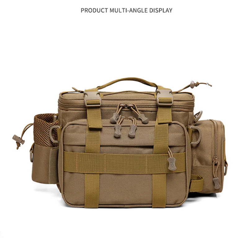 Tecido de Nylon Multifuncional-resistente ao Desgaste à Prova Bolsa de Armazenamento de Bolsas de Carretel de Pesca Isca de Pesca Equipamento de Pesca Água Bolsa Mochila d' 15 Tecido de Nylon multifuncional-resistente ao desgaste à