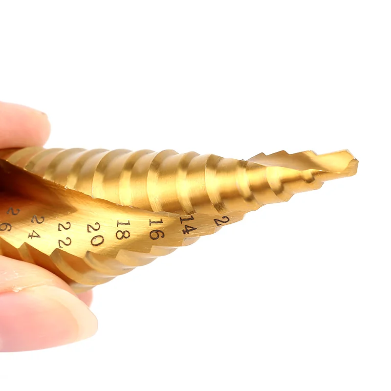 3pcs HSS 4241 HSS spiral flute step Drill Bit Set core drill bit cone Step Drill Bit Set hole cutter 1/4" Hex Shank Step 3pcs HSS 4241 HSS spiral flute step Drill Bit Set core drill bit cone Step Drill Bit Set hole cutter 1/4" Hex Shank Step