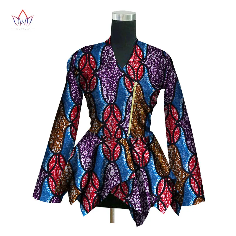 Осень Новое Африканское восковое пальто с принтом Дашики Блейзер размера плюс 6xl африканская стильная одежда для женщин укороченный топ повседневное пальто WY3036 - Цвет: 17