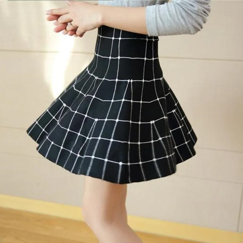 

Autumn winter high waist knitted skirts korean style streetwear pleated women skirt casual plus size mini skirt women clothes