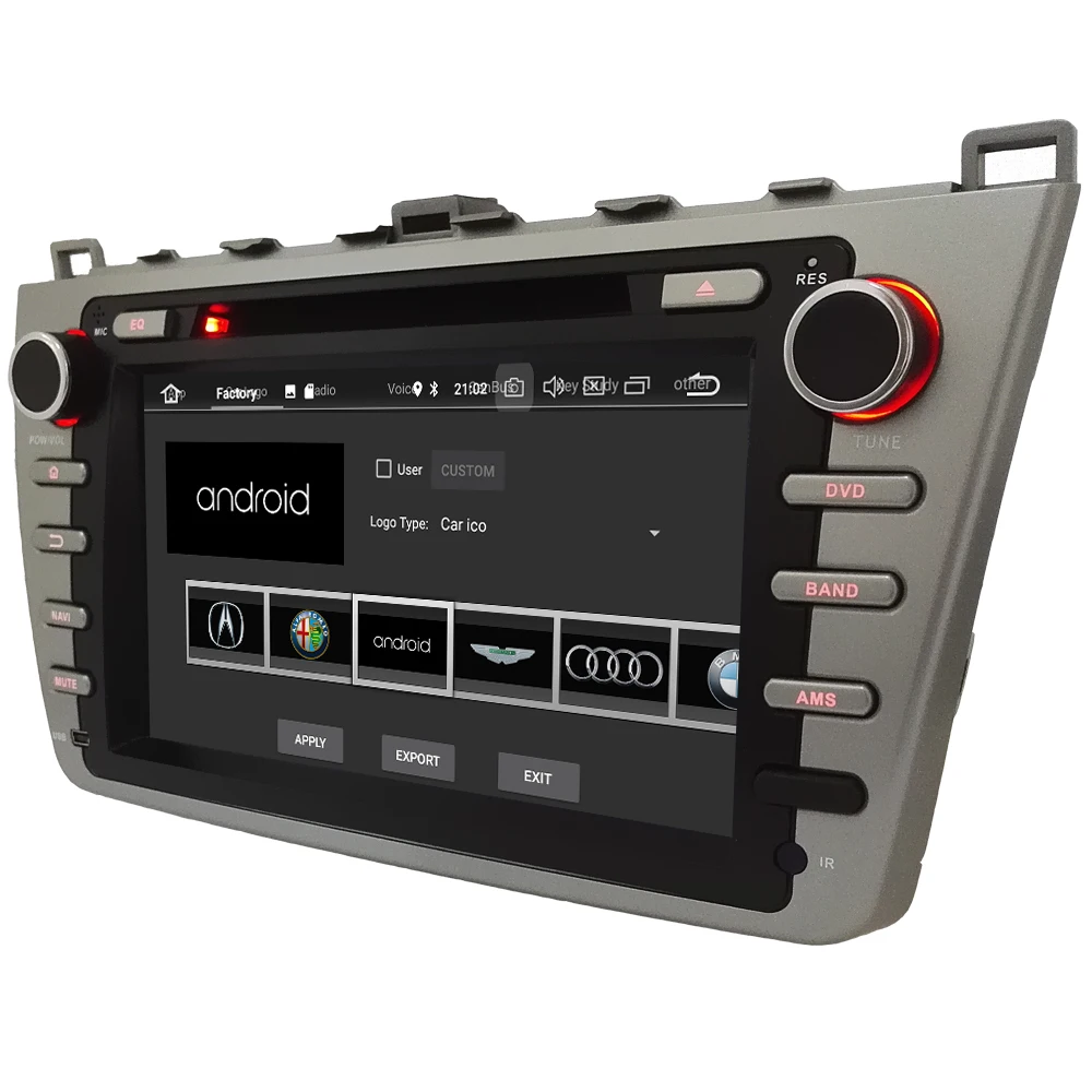 Sale KLYDE 8" 4G WIFI Android 8.0 Octa Core PX5 4GB RAM 32GB ROM BT Car DVD Multimedia Player Radio For Mazda 6 Ultra Ruiyi 2008-2012 2