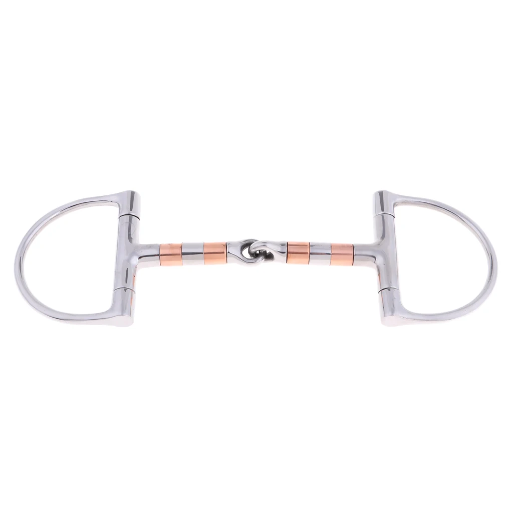Draft Horse 5'' Stainless Steel D-ring Snaffle Equestrian Equipment Supplies Horse Riding Gear