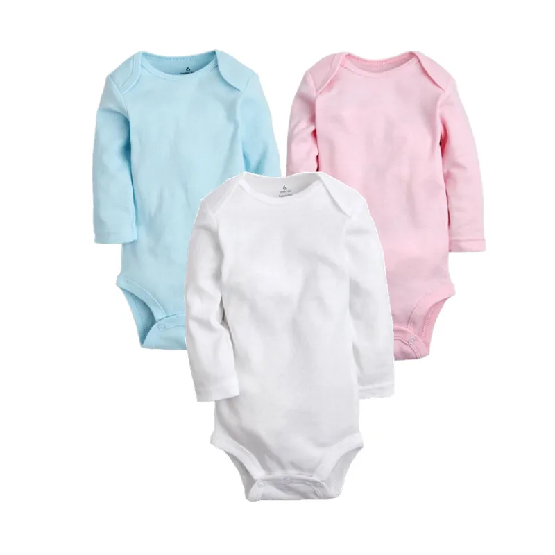 2pcs/lot Newborn 2T White baby clothes cotton bodysuit for baby boy and