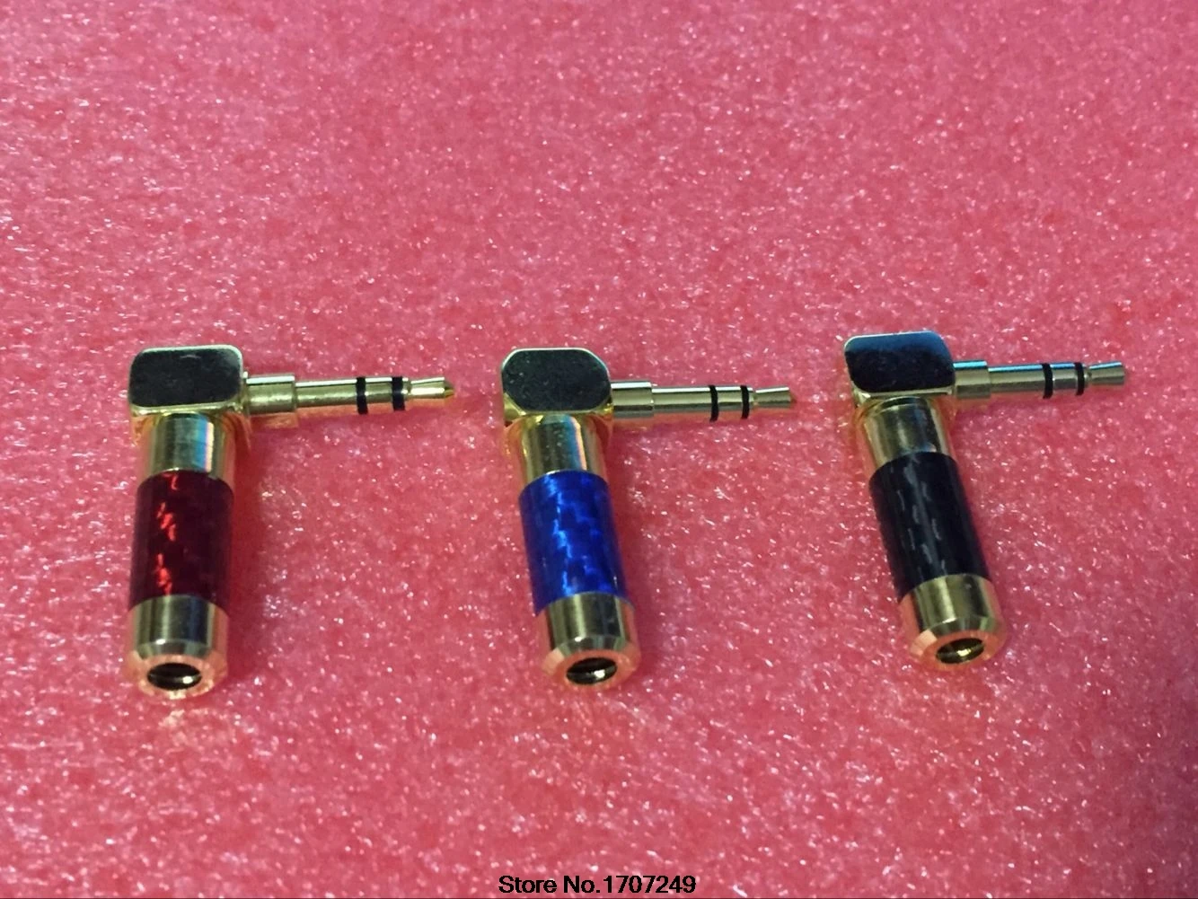 10pcs Gold Plated audio Plug 3 5mm 3 pole Jack Black L Shape 90 Degree Headphone Plug Audio Jack Connector for Cable Adapte