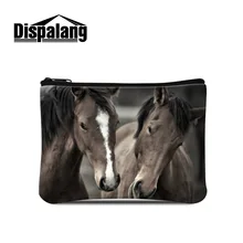 Dispalang Horse Дамский маленький кошелек для монет для мелочей женский маленький кошелек для монет, карт мини-кошелёк клатч на молнии Кошелек для монет