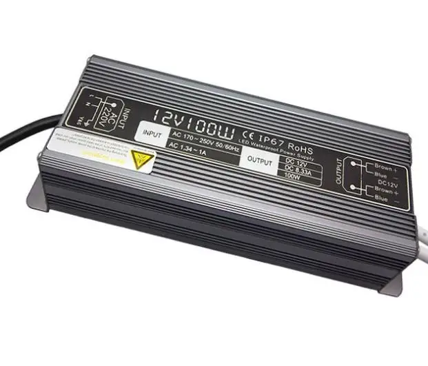 DC 12V 100W waterproof IP67 led driver Access control driver adapter led light transformer 8.3A power charger for leds