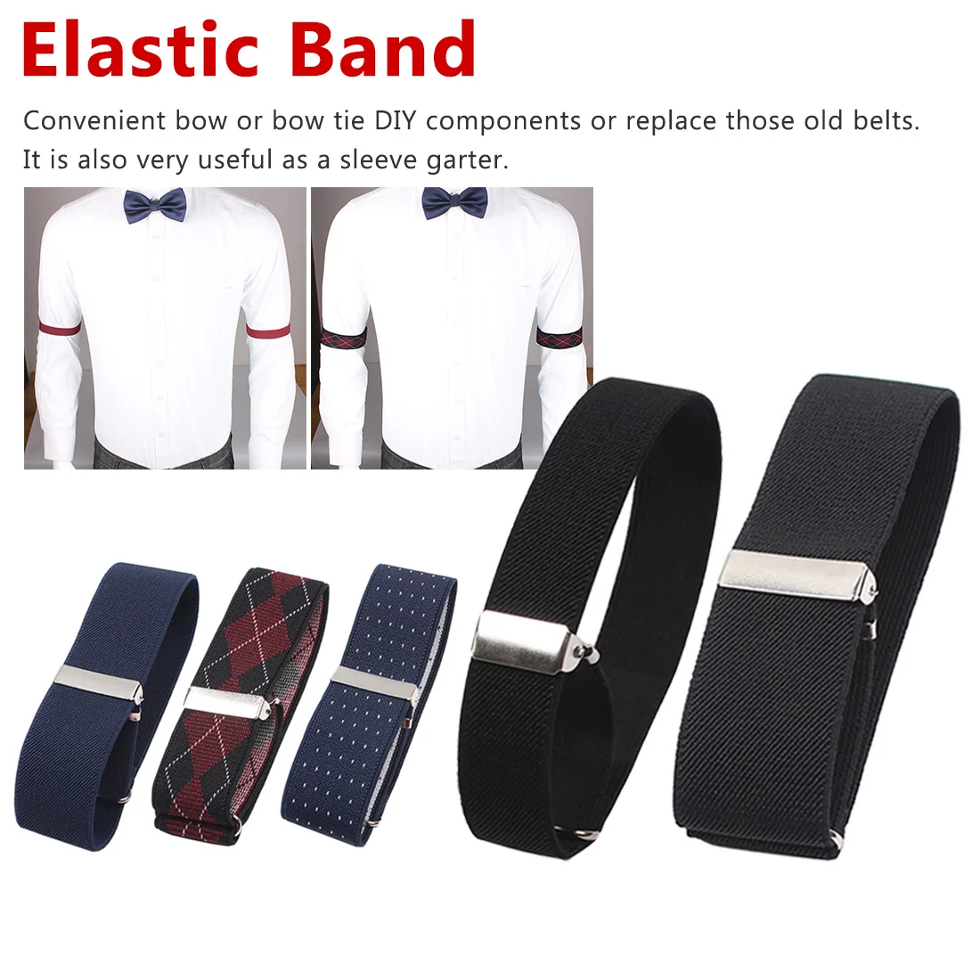 Новый взрослый Джентльмен рубашка держатели рукавов регулируемая повязка на руку эластичные рукава аксессуары для подвязок