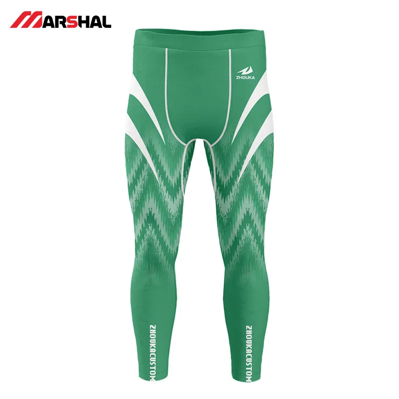 

2019 Customized professional Running Tights Sports Leggings Fitness Sportswear Long Trousers Gym Training Pants
