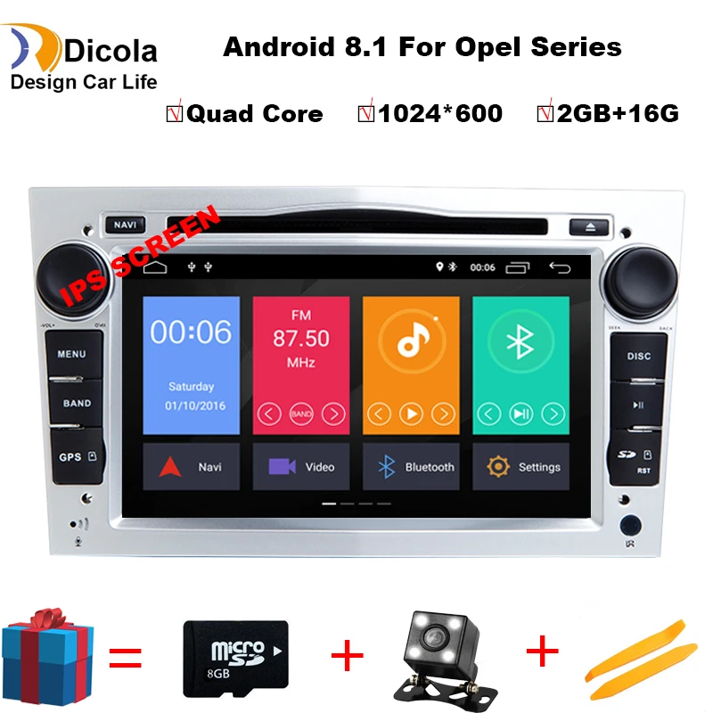 

IPS HD Android 8.1 Car dvd for Opel Vauxhall Astra Meriva Vectra Antara Zafira Corsa Agila GPS radio video player navigation