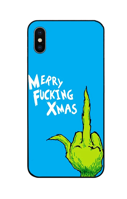 Рождество Grinch Xmas Забавный чехол для телефона черный мягкий чехол для iPhone 11 Pro Max 6 7 8plus 5S X XS XR XSMax для samsung s10 series - Цвет: 2677