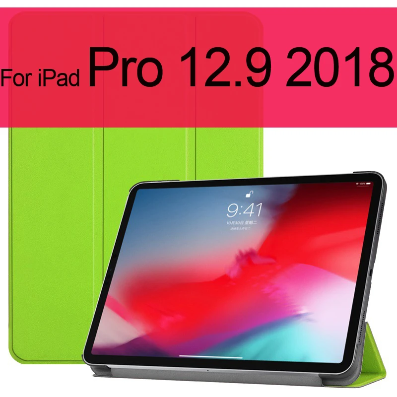 Для iPad Pro 11 12,9 чехол с поддержкой беспроводной зарядки для Apple Pencil Автоматический Режим сна/пробуждения умный чехол для iPad Pro 11 Funda - Цвет: green for 12.9