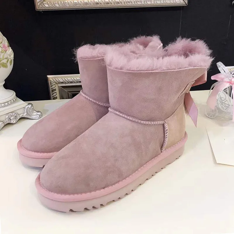 Обувь на натуральном меху; коллекция года; женские зимние ботинки; натуральная шерсть; зимние теплые ботинки из натуральной овечьей кожи; нескользящие женские ботинки на натуральном меху