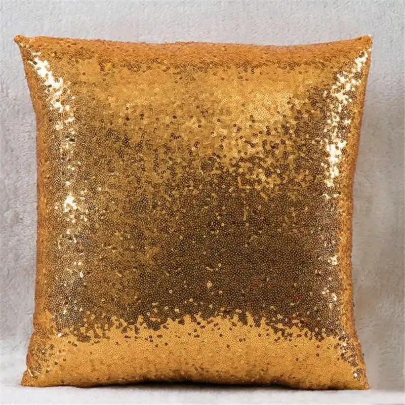 Solid Color Glitter Sequins Throw Pillow Case Cafe Home Decor Cushion pillow cover 40x40 pillow cases home decor #3o10#f (5)