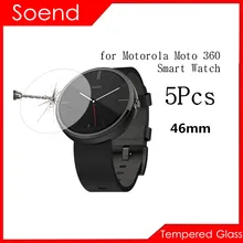 5Pcs Lot Tempered Glass Screen Protector For Motorola Moto 360 Watch 46mm font b SmartWatch b