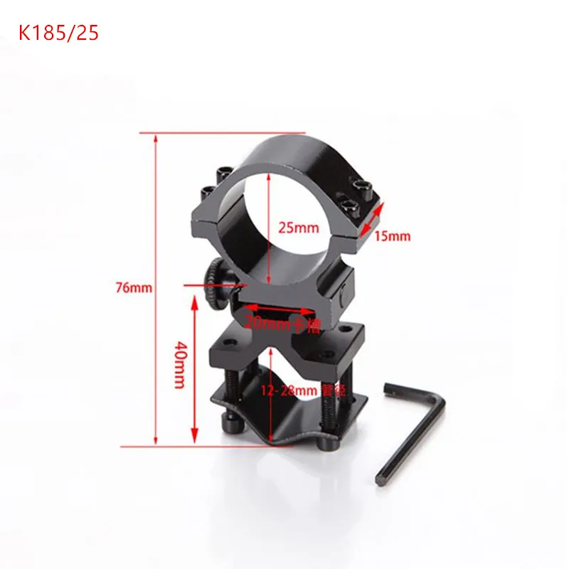 

Muilt-function Rifle Scope Rail Mount Pipe Clamp Double-buret Clamp K185 K186 Clip for Gunsight Hunting Accessories